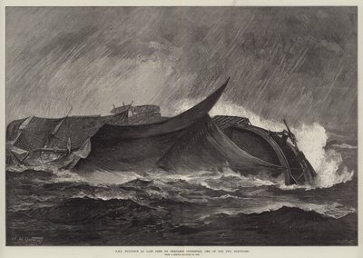HMS Eurydice as Last Seen by Benjamin Cuddiford, One of the Two Survivors by William Heysham Overend