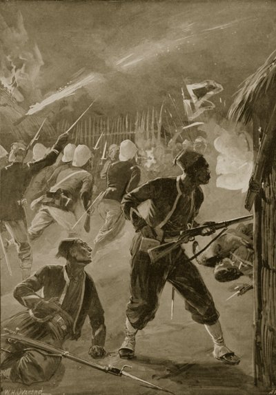 It was a night attack, and the foe had caught them napping, illustration from 