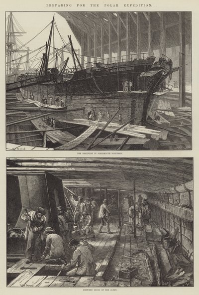 Preparing for the Polar Expedition by William Heysham Overend