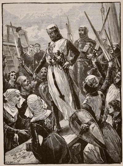 Reception of Richard on His Return from the Continent, Illustration from 