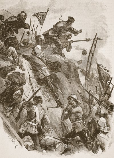 Rogers got in, helped up by Lieutenant Lenon by William Heysham Overend