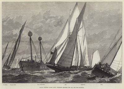 Royal Victoria Yacht Club, Collision between the Ada and the Florinda by William Heysham Overend
