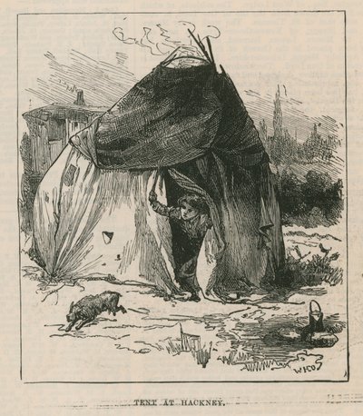 Sketches of Gipsy Life; Tent at Hackney by William Heysham Overend