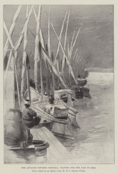 The Advance towards Dongola, waiting for the Nile to rise by William Heysham Overend