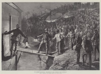 The Burmah Expedition, Departure of King Theebaw from Mandalay by William Heysham Overend