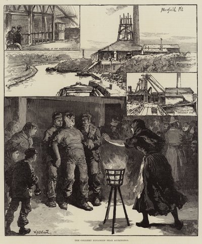 The Colliery Explosion Near Accrington by William Heysham Overend