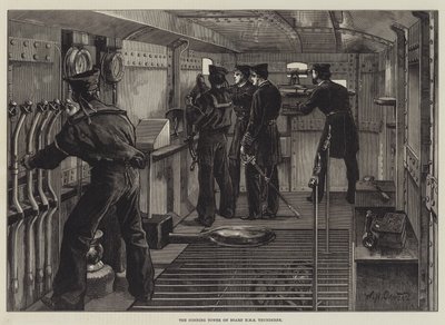 The Conning Tower on Board HMS Thunderer by William Heysham Overend