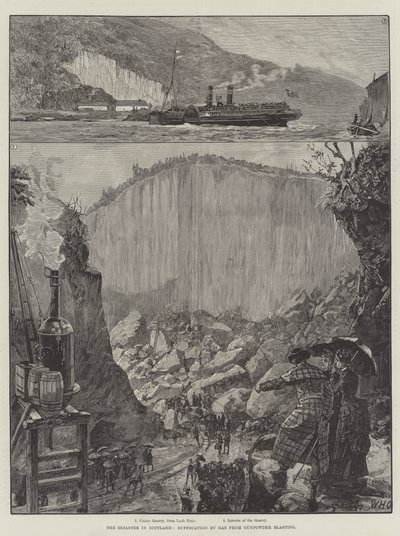 The Disaster in Scotland, Suffocation by Gas from Gunpowder Blasting by William Heysham Overend