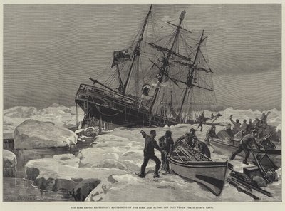 The Eira Arctic Expedition, foundering of the Eira, 21 August 1881, off Cape Flora, Franz Joseph Land by William Heysham Overend