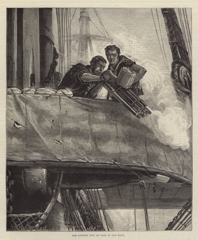 The Gatling Gun, as used in Our Navy by William Heysham Overend