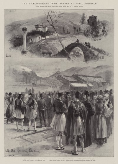 The Graeco-Turkish War, Scenes at Volo, Thessaly by William Heysham Overend