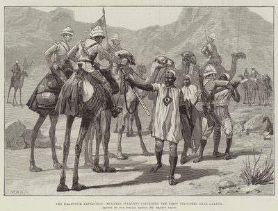 The Khartoum Expedition, Mounted Infantry Capturing the First Prisoners near Gakdul by William Heysham Overend