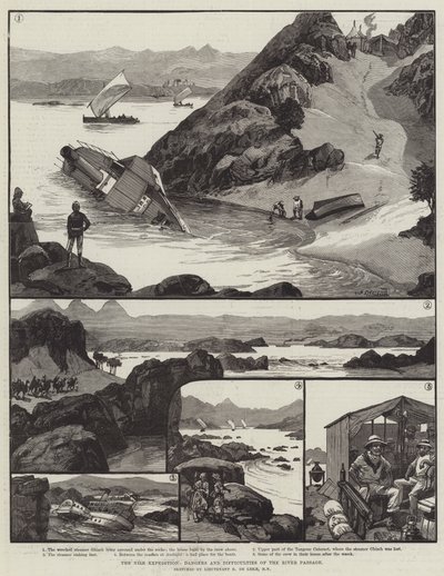 The Nile Expedition, Dangers and Difficulties of the River Passage by William Heysham Overend