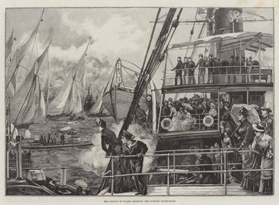 The Prince of Wales starting the Jubilee Yacht-Race by William Heysham Overend