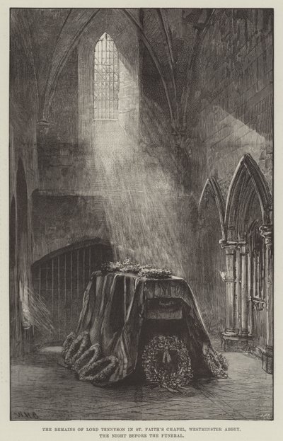 The Remains of Lord Tennyson in St Faith
