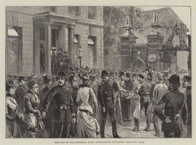 The Run on the Birkbeck Bank, Southampton Buildings, Chancery Lane by William Heysham Overend