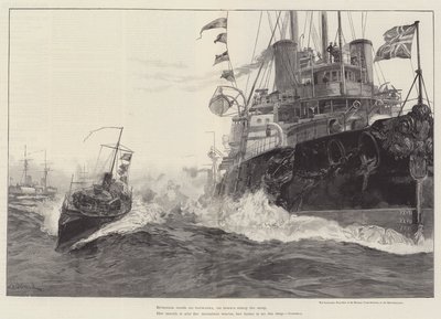 The Sanspareil, Flag-Ship of Sir Michael Culme-Seymour, in the Mediterranean by William Heysham Overend