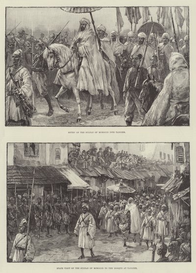 The Sultan of Morocco in Tangier by William Heysham Overend