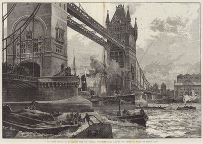 The Tower Bridge, to be erected over the Thames, Foundation-Stone laid by the Prince of Wales by William Heysham Overend