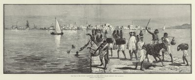 The War in the Soudan, Massowah, from the Second Island, showing the Causeway by William Heysham Overend