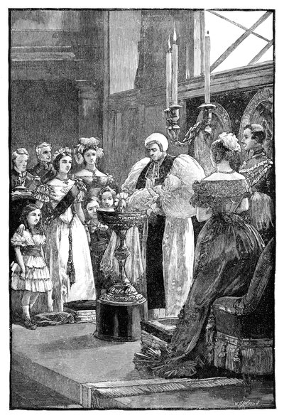 The Christening of Princess Louise, c1848, 1900 by William Heysham Overend