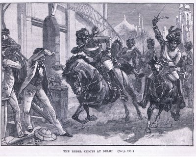 The Rebel Sepoys at Delhi 1857 AD by William Heysham Overend