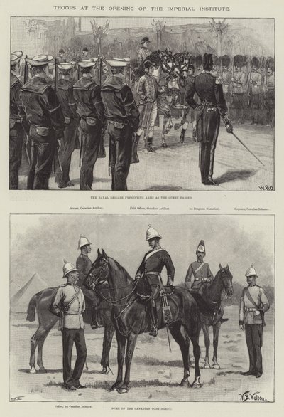 Troops at the Opening of the Imperial Institute by William Heysham Overend