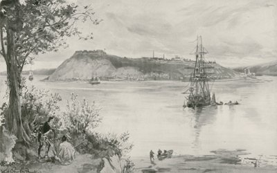 View of the Town and Fortress of Quebec, A.D. 1759 by William Heysham Overend