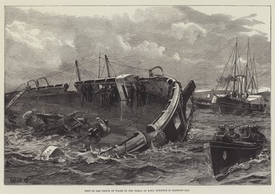 Visit of the Prince of Wales to the Wreck of HMS Eurydice in Sandown Bay by William Heysham Overend