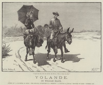 Yolande, by William Black by William Heysham Overend