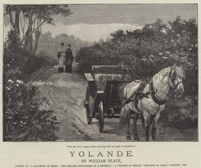 Yolande, by William Black by William Heysham Overend