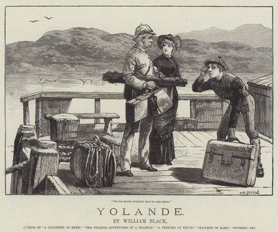 Yolande, by William Black by William Heysham Overend
