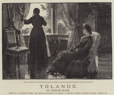 Yolande, by William Black by William Heysham Overend