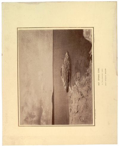 Hot Spring Cone in Yellowstone Lake, 1871 by William Hicks Jackson