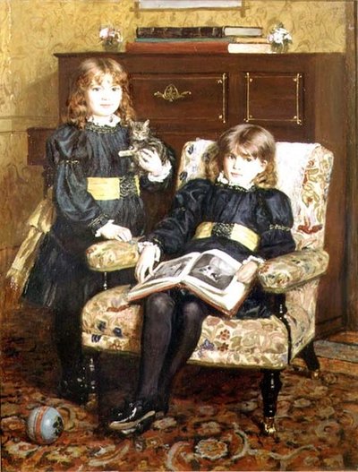 Portrait of May and Violet Craik by William Hippon Gadsby