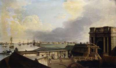 A View of Calcutta taken from Fort William by William Hodges