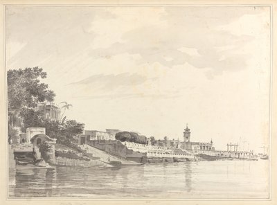 A View of Chinsura, the Dutch Settlement in Bengal by William Hodges