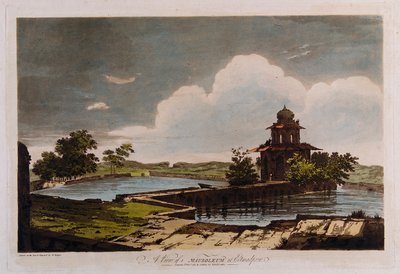 A View of a Mausoleum at Etmadpoor by William Hodges