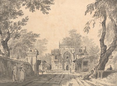 A View of a Mosque at Chunar Gur [Chunargarh] by William Hodges