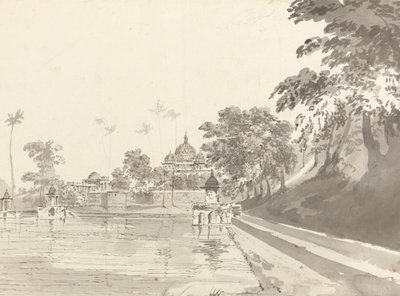 A View of a Mosque at Maner by William Hodges