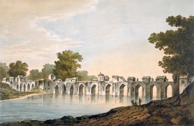 A View of the Bridge at Ilionpoor over the River Goomty by William Hodges