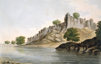 A View of the Fort of Ilionpoor upon the Banks of the River Goomty, 1785-88 by William Hodges
