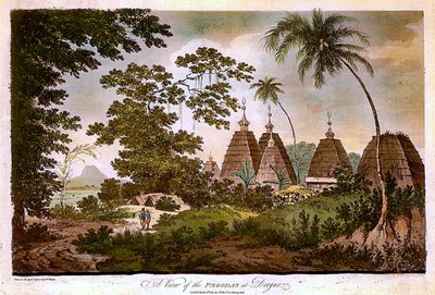 A View of the Pagodas at Deogar by William Hodges