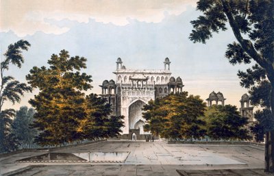 A view of part of the Tomb of the Emperor Akbar at Secundru by William Hodges
