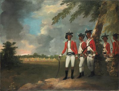 Camp of a Thousand Men Formed by Augustus Cleveland Three Miles from Bhagalpur, with His Mansion in the Distance by William Hodges