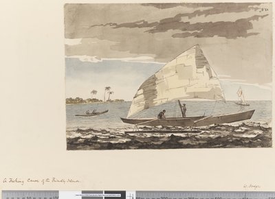 A Fishing Canoe of the Friendly Islands by William Hodges