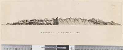 Dominica Bearing from N by W to ESE Distant 1 1/2 Miles by William Hodges