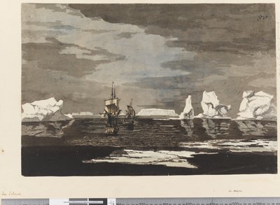 Ice Islands with the Resolution and Adventure by William Hodges