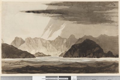 View, possibly of Dusky Bay, New Zealand by William Hodges