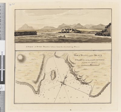 Chart of Port Praya in the Island of St Jago, Cape Verde Islands by William Hodges